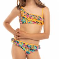 Ensemble de Bikini Jaune/Fleurs Fille Sun Project