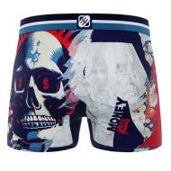 Boxer Gris/Marine Homme Freegun Microfibre vue 2