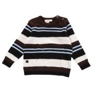 Pull Enfant Marron Blanc Catimini CR18084 pas cher