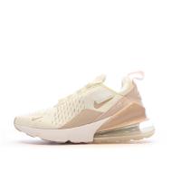 Baskets Blanches/Rose Femme Nike Air Max 270 pas cher