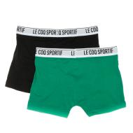 x2 Boxershorts Grün/Schwarz Herren Le Coq Sportif Camuset sport Ansicht 2