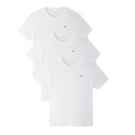 Lot de 3 T-shirts Blanc Homme Tommy Hilfiger 03576 pas cher