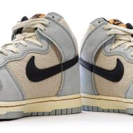 Dunk High Retro Beige/Bleu Homme Nike vue 7