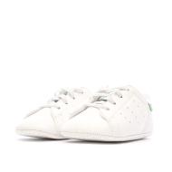 Baskets Blanc/Vert Bébé Adidas Stan Smith Crib vue 6