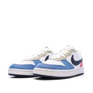 Baskets Blanches/Noires/Bleu Garçon Nike Court Borough vue 6