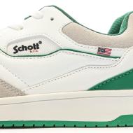 Baskets Blanches/Vertes Homme Schott Elmas vue 7