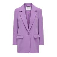 Blazer Long Violet Femme Only lana pas cher