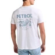 T-shirt Blanc Homme Petrol Industries TSR125-9999 vue 2