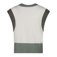 Pull Blanc/Vert FemmeTeddy Smith Silvia vue 2