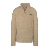 Pull zip Écru Homme Schott Plaloha