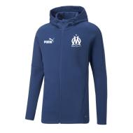 OM Veste de survêtement Bleu Foncé Homme Puma Hooded pas cher