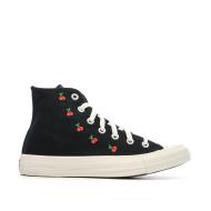 Baskets Noires Femme Converse Chuck Taylor All Star Cherries vue 2