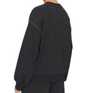 Sweat Noir Femme New Balance Essentials French Terry vue 2