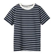 T-shirt à Rayures Blanc/Bleu Fille Name it Joe pas cher