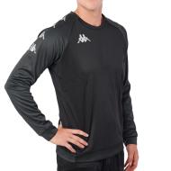 Sweat Training Noir Homme Kappa Parme