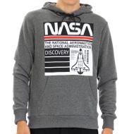 Sweat à capuche Gris Homme Nasa 59H pas cher