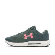 Chaussures de running Gris/Rose Femme Under Armour Charged pas cher