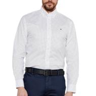 Chemise Blanches Imprimé Homme Tommy Hilfiger Flex Poplin Polka pas cher