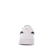 Baskets Blanche/Noir Fille Puma Carina 2.0 Zebra vue 3