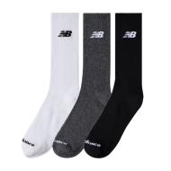 X3 Paires de Chaussettes Gris/Noir/Blanc Homme New Balance Crew vue 2