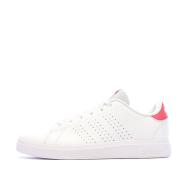 Baskets Blanc/Rose Fille Adidas Advantage pas cher