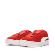 Baskets Rouges Femme Puma Suede XL 395205 vue 3