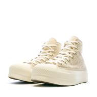 Baskets Beige Femme Converse Lift Hi Farro vue 6