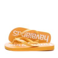 Tongs Orange Mixte Havaianas Logomania pas cher