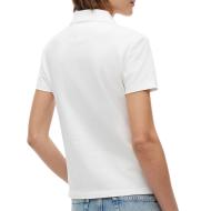 Polo Blanc Femme Tommy Hilfiger Slim Essential vue 2