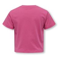 T-shirt Rose Fille Kids ONLY Maiken Life Heart vue 2