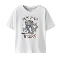 T-Shirt Blanc Garçon Name it Vagnos pas cher