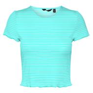 T-Shirt Blanc/Vert Femme Vero Moda Madi Jill