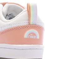 Baskets Rose/Blanche Fille Nike Court Borough vue 7