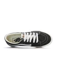 Baskets Gris/Blanc Femme Vans Sk8-low Canva vue 4