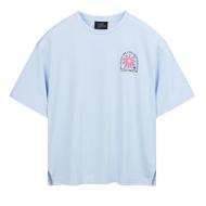 T-Shirt Bleu Femme Teddy Smith Flowa pas cher