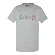 T-Shirt Gris Homme Schott TAR22 pas cher