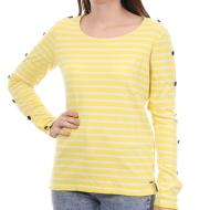 T-Shirt Jaune à rayures Femme Scotch & Soda pas cher