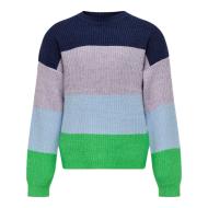 Pull Marine/Violet Fille Kids Only Stripe
