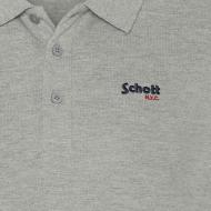 Polo Gris Homme Schott S0022 vue 3