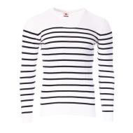 Pull Blanc/Marine Homme Redskins Marin pas cher