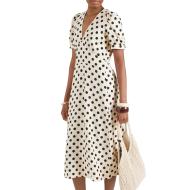 Robe Ecru à Pois Femme Morgan ROVITA pas cher