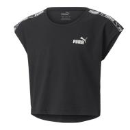 T-shirt Noir Fille Puma Tape Tee G pas cher