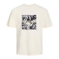 T-shirt Beige Garçon Jack & Jones Branding