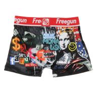 Boxer Multicolore Garçon Freegun Mona Lisa vue 2