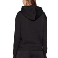 Sweat à Capuche Noir Femme Calvin Klein Jeans Embroidery vue 2
