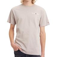 T-shirt Beige Homme Tommy Hilfiger Tjm Clsc Linear Ches