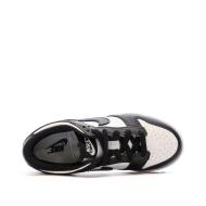 Baskets Blanches/Noires Garçon Nike Dunk Low vue 4