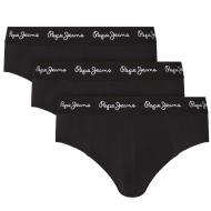 x3 Black Men's Pepe Jeans Briefs PMU