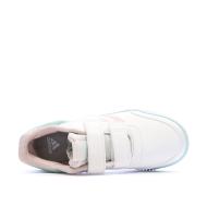 Baskets Blanche/Rose Fille Adidas Tensaur Sport 2.0 vue 4
