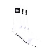 X3 Paires de Chaussettes Blanches Homme Quiksilver AQYAA03316 pas cher